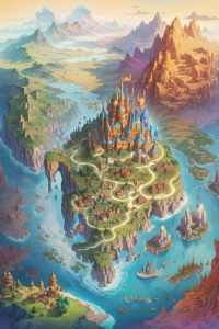 mapa de mundo de fantasía