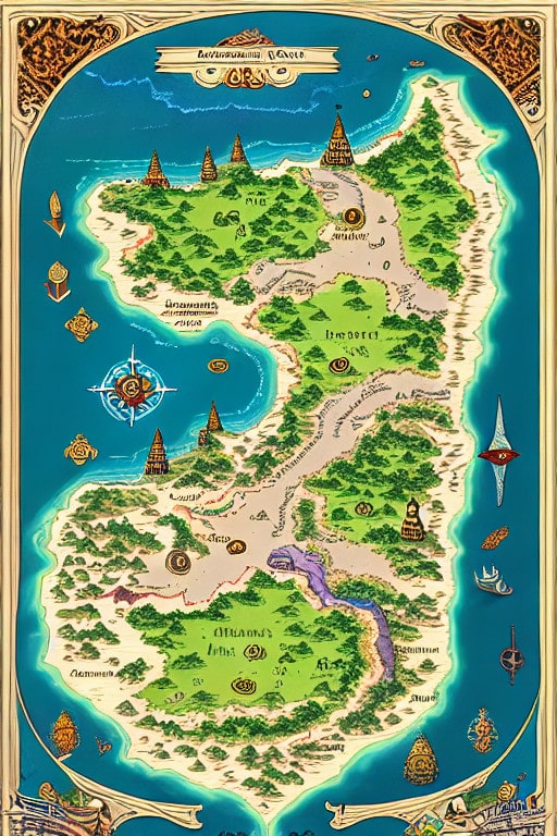 mapas de mundos de fantasía
