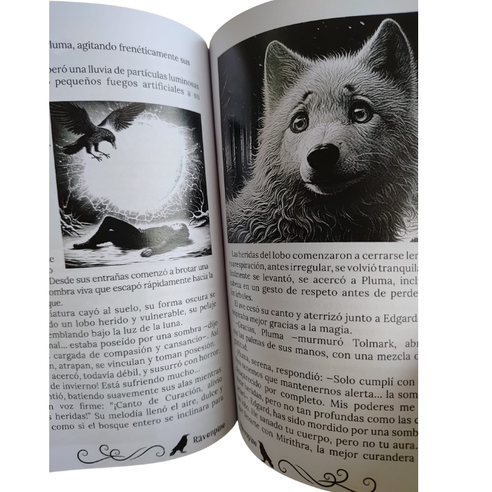 libro de fantasia con ilustraciones