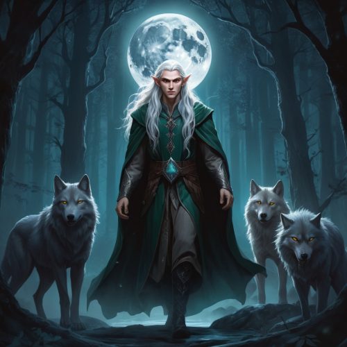 AlbedoBase_XL_An_elf_with_long_wavy_silver_hair_and_pointed_ea_0 Fenris el valle de los lobos fantasía juvenil